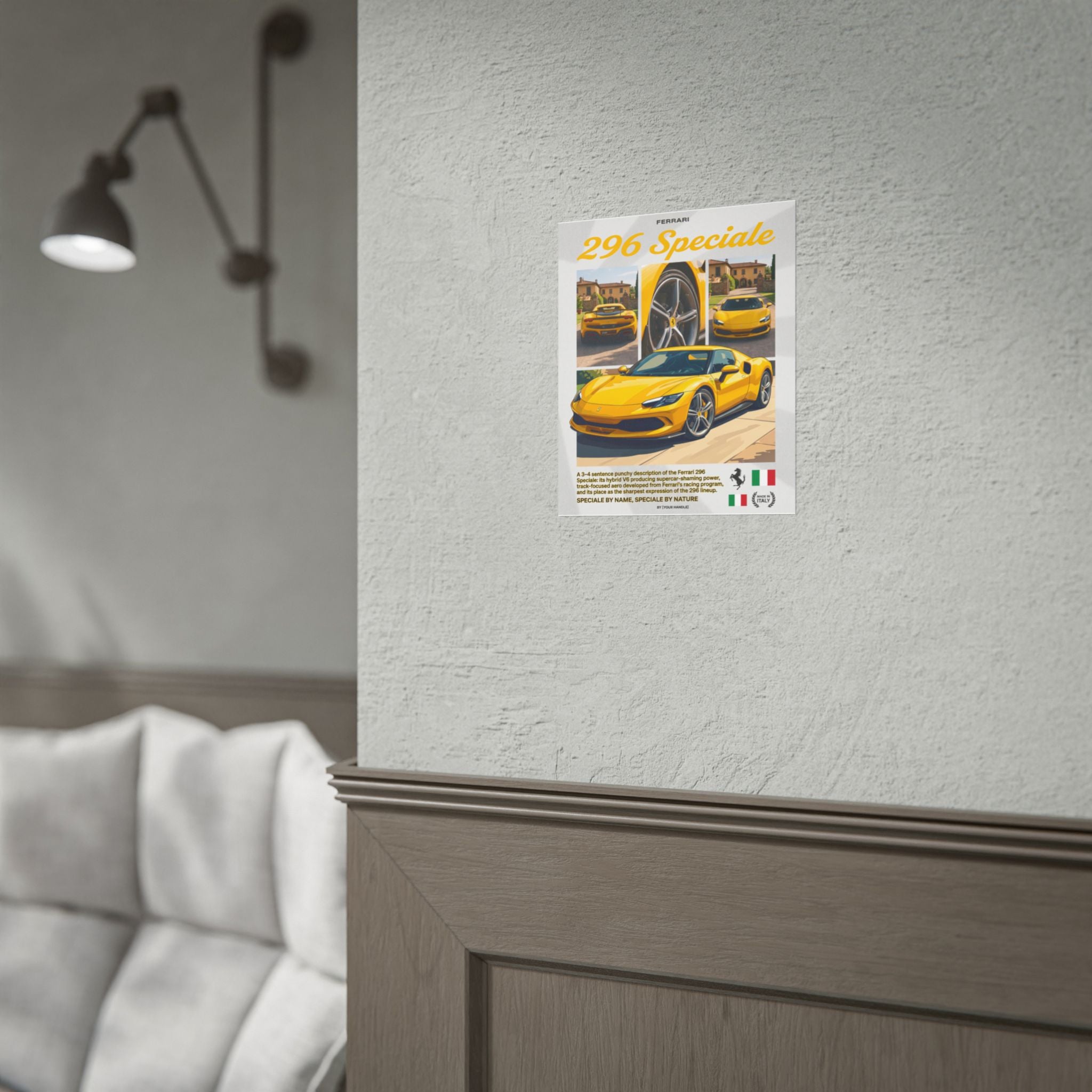 Porsche 959 Poster – Paris-Dakar Rally Wall Art (Rolled Print)