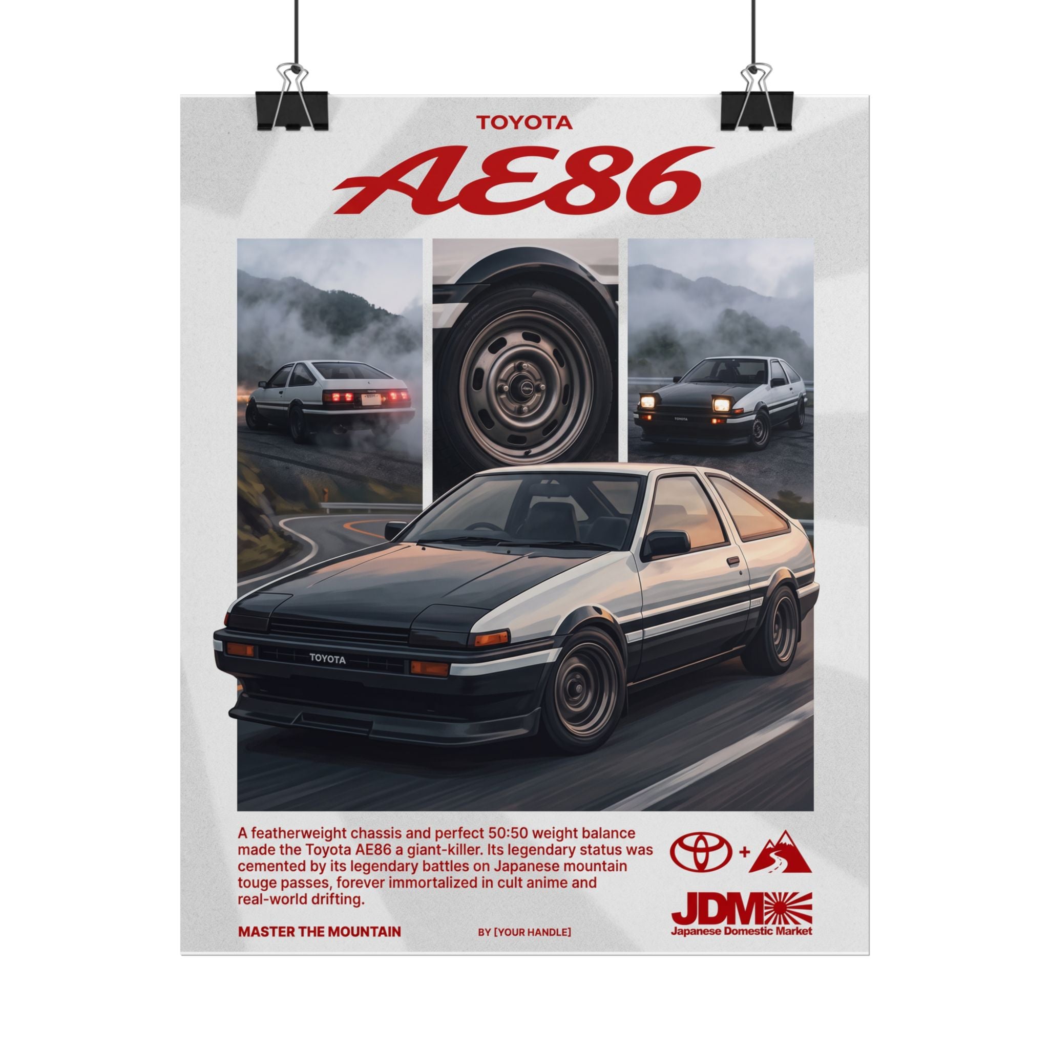 Ferrari F80 Poster – Matte Black Futuristic Hypercar Wall Art (Rolled Print)