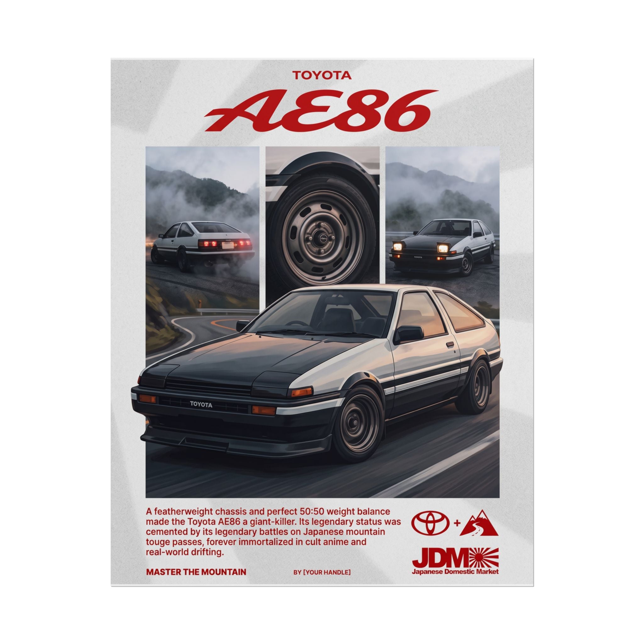 Ferrari F80 Poster – Matte Black Futuristic Hypercar Wall Art (Rolled Print)