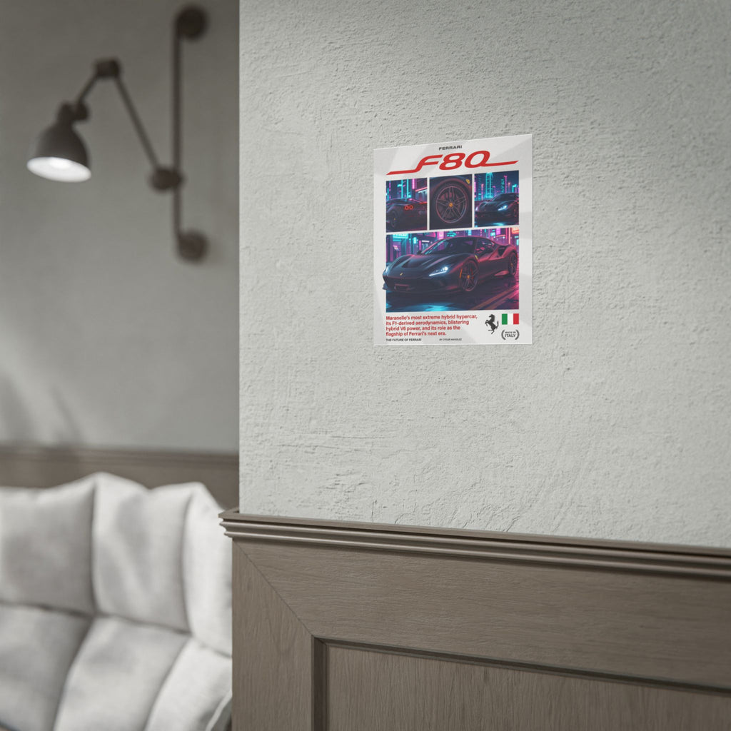 Toyota AE86 Poster – Black & White Touge Mountain Wall Art (Rolled Print)