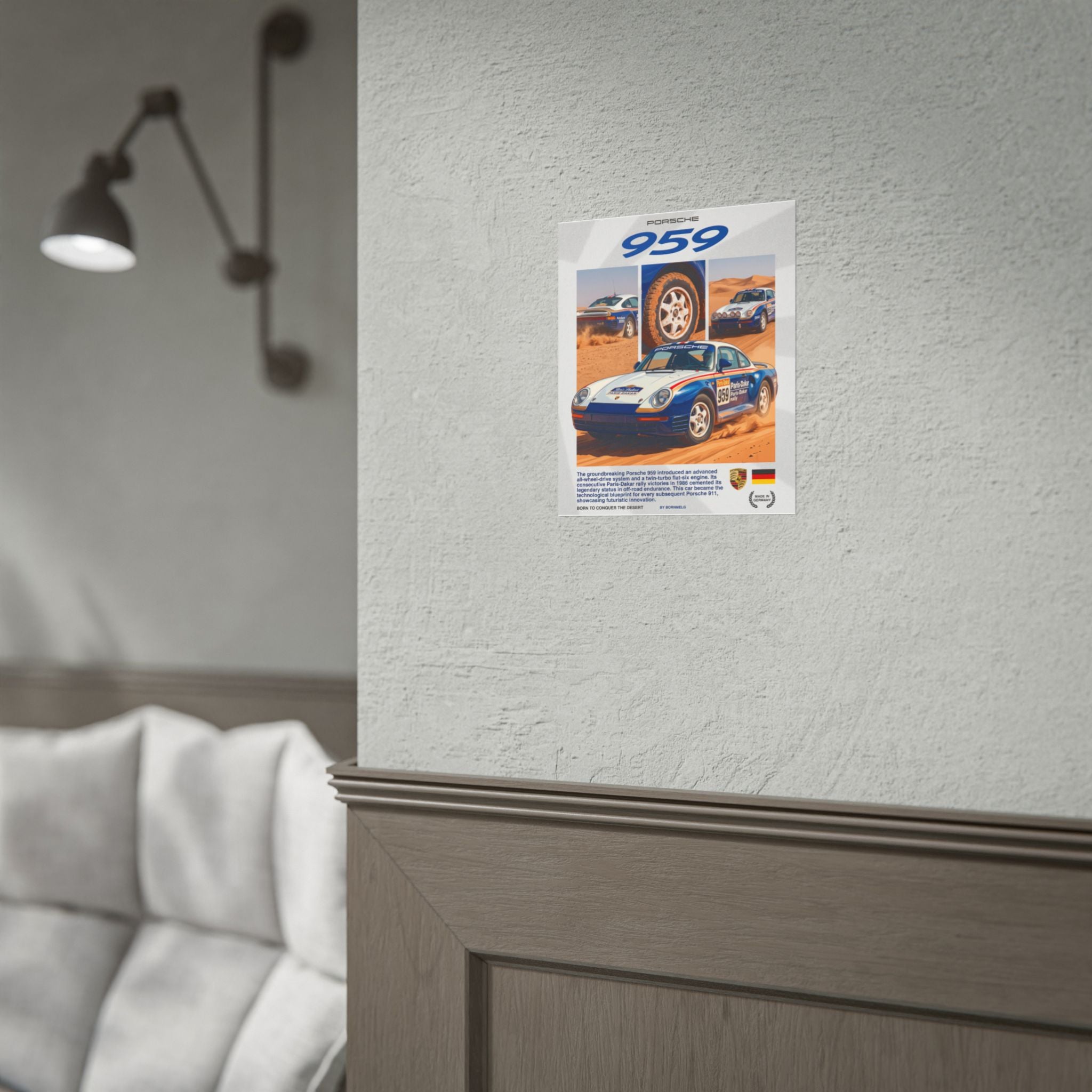 Ferrari 296 Speciale Poster – Yellow Italian Supercar Wall Art (Rolled Print)